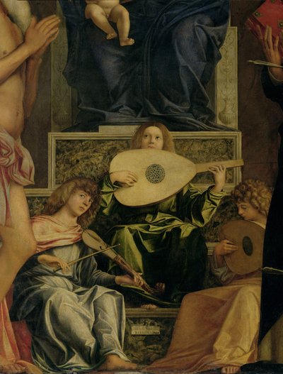 The San Giobbe Altarpiece (detail) by Giovanni Bellini